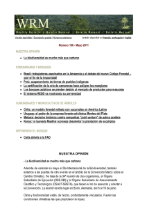 La biodiversidad es mucho más que carbono