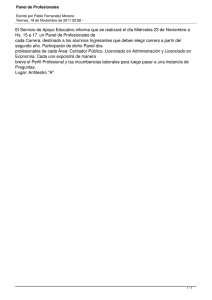 El Servicio de Apoyo Educativo informa que se realizará el... Hs. 15 a 17  un Panel de Profesionales de