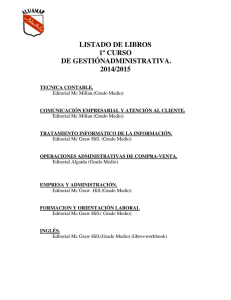 libros de 1º admin   2014-2015