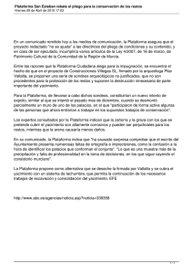 En un comunicado remitido hoy a los medios de comunicación,... proyecto redactado &#34;no se ajusta&#34; a las directrices del pliego...