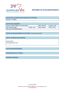 Enfermedades cardíacas (Doppler eco cardio, AVEPA