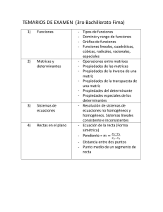 TEMARIOS DE EXAMEN  (3ro Bachillerato Fima)