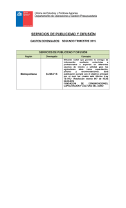 SERVICIOS DE PUBLICIDAD Y DIFUSIÓN  Oficina de Estudios y Políticas Agrarias