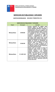 SERVICIOS DE PUBLICIDAD Y DIFUSIÓN  Oficina de Estudios y Políticas Agrarias