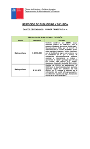 SERVICIOS DE PUBLICIDAD Y DIFUSIÓN  Oficina de Estudios y Políticas Agrarias