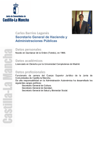 Carlos Barrios Leganés Datos personales Datos académicos