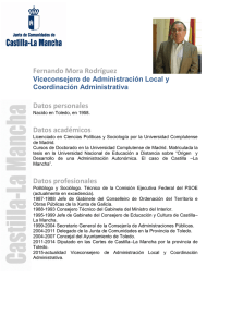 Fernando Mora Rodríguez Datos personales Datos académicos
