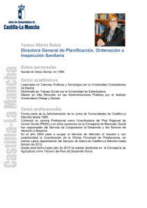 Teresa Marín Rubio Datos personales Datos académicos