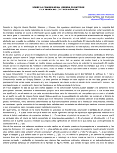 SOBRE LA COMUNICACIÓN HUMANA EN BATESON  Bell