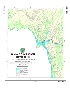 BAHIA CONCEPCION SECTOR TOME CARTA DE INUNDACION POR TSUNAMI TSU-6110-C
