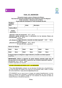 FICHA DE INSCRIPCIÓN PERSONAS PARTICIPANTES