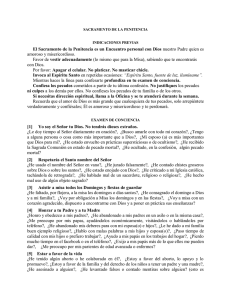 Prepararse para una buena confesión