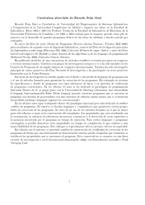 Curriculum de Ricardo Peña Marí