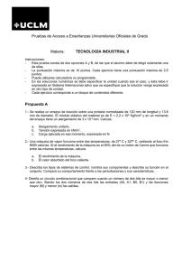 Pruebas de Acceso a Enseñanzas Universitarias Oficiales de Grado Materia: