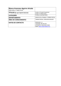 Blanca Aranzazu Aguirre Arizala TÍTULOS (  CATEGORÍA