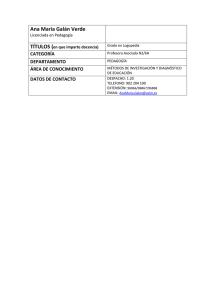 Ana María Galán Verde TÍTULOS (  CATEGORÍA