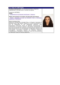 Rosa Aceña Rubio: Perfil de Profesora de Ciencias del Deporte
