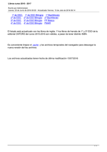Libros curso 2016 - 2017