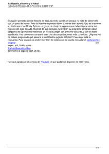 Si alguien pensaba que la filosofía es algo aburrido, puede... con un poco de humor. Ante la filosofía es preciso...