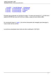 1º de ESO. 1º de ESO Bilingüe 1º Bachillerato