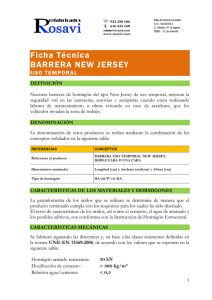 Ficha Técnica BARRERA NEW JERSEY USO TEMPORAL