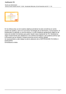 Certificación TIC
