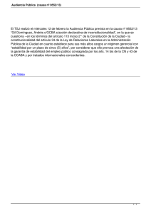 El TSJ realizó el miércoles 12 de febrero la Audiencia... “Gil Domínguez, Andrés c/GCBA s/acción declarativa de inconstitucionalidad”, en la...