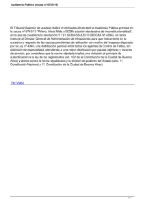 El Tribunal Superior de Justicia realizó el miércoles 30 de... la causa nº 9743/13 “Piñero, Alicia Nilda c/GCBA s/acción declarativa...