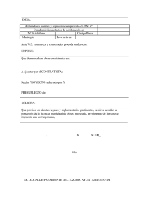 Ver documento sobre Solicitud de Obras