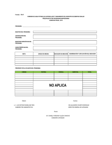 Clasificación Programática