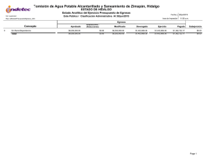 Comisión de Agua Potable Alcantarillado y Saneamiento de Zimapán, Hidalgo Concepto