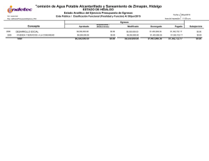 Comisión de Agua Potable Alcantarillado y Saneamiento de Zimapán, Hidalgo Concepto