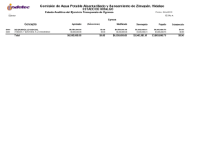 Comisión de Agua Potable Alcantarillado y Saneamiento de Zimapán, Hidalgo Concepto