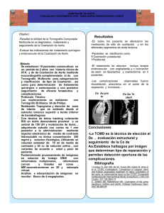coartacion  de aorta evaluacion y seguimiento  por tomografia computada multicorte