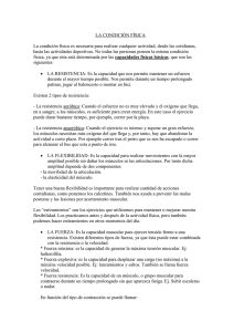 Teoría condición física