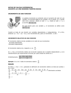 2.1 Incrementos y tasas