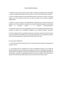 TAREAS MENCI N EDUCACI N MUSICAL