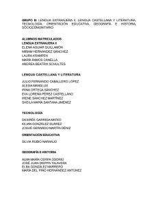 GRUPO  B:  ALUMNOS MATRICULADOS LENGUA EXTRANJERA II
