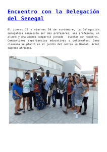 Encuentro  con  la  Delegación del Senegal