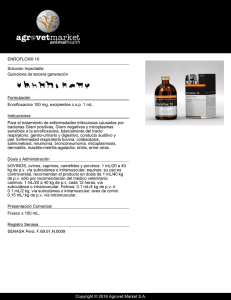 ENROFLOX® 10 Solución Inyectable Quinolona de tercera generación Formulación
