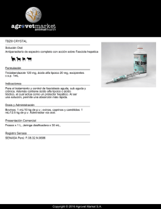 TBZ® CRYSTAL Solución Oral Formulación