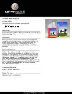 ULTRAMETRIN® POUR ON Solución Tópica Asociación piretroide-fosforado potencializada Formulación