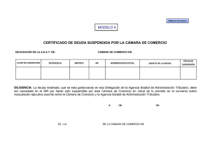 Certificado de deuda suspendida