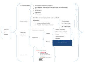 Criterios de clasificaciÃ³n de oraciones 2. Esquema.