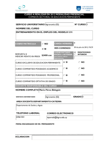 Entrenamiento en el empleo del modelo 5.91