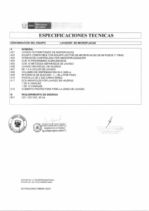 ESPECIFICACIONES TECNICAS Ministerio de Salud