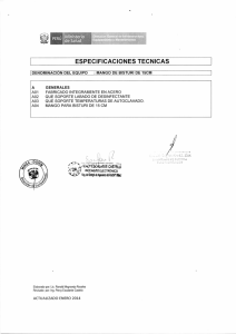 ESPECIFICACIONES TECNICAS de Salud