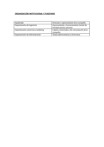 Organización Institucional y Funciones