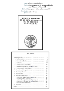 ALGUNOS ASPECTOS DE LA VIDA EN BINÉFAR EN EL REINADO DE CARLOS III