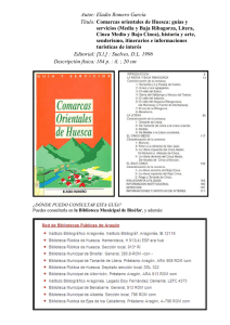 COMARCAS ORIENTALES DE HUESCA